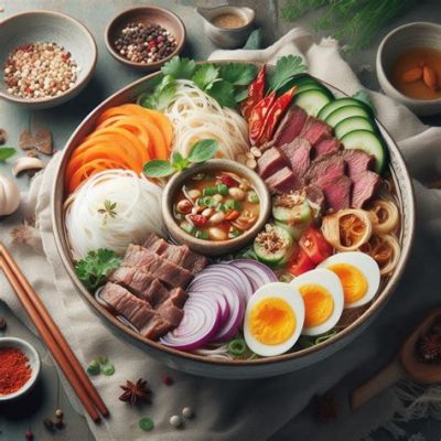  Bún Bò Huế: Uma Sinfonia de Sabores Picantes e Refrescantemente Aromáticos em um Caldo Vibrante!